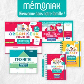 Mémoniak : organiseur familial : de septembre à décembre (édition 2023/2024)  - Collectif - Editions 365 - Papeterie / Coloriage - Place des Libraires