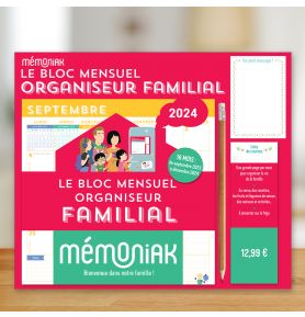 Mini-organiseur familial Mémoniak - Editions 365 - Livres - Furet