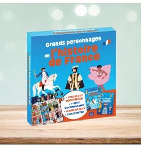 Coffret puzzle documentaire - Grands personnages de l'histoire de France